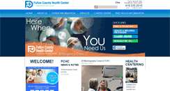 Desktop Screenshot of fultoncountyhealthcenter.org