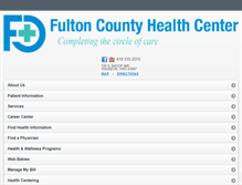 Tablet Screenshot of fultoncountyhealthcenter.org